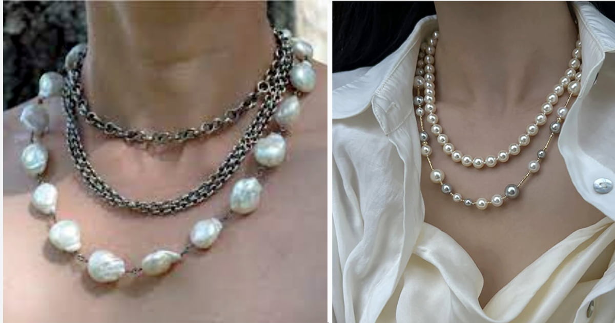 Modern Pearl Necklace