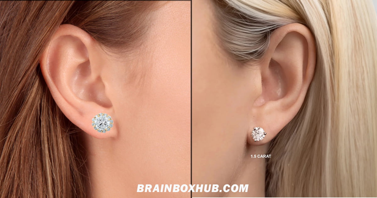 5 Carat Diamond Stud Earrings