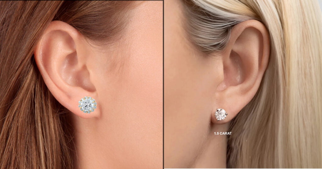 5 Carat Diamond Stud Earrings