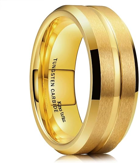 King Will Classic Tungsten Carbide Wedding Band Ring for Men