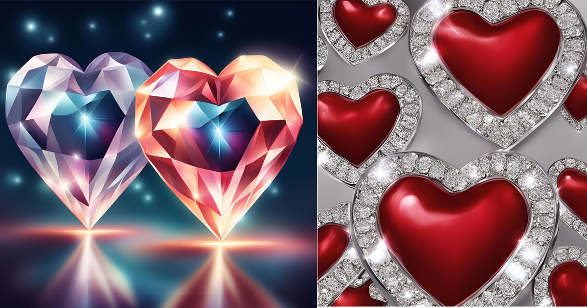 diamond hearts