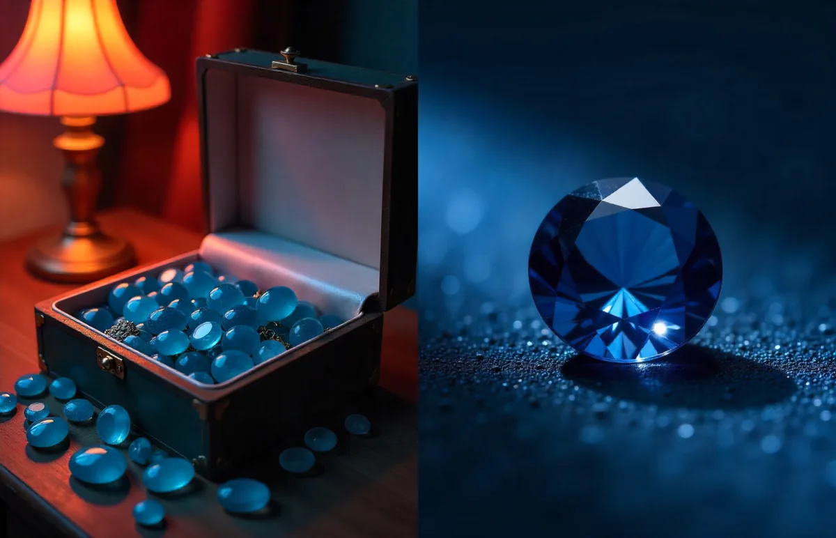 is blue garnet rare