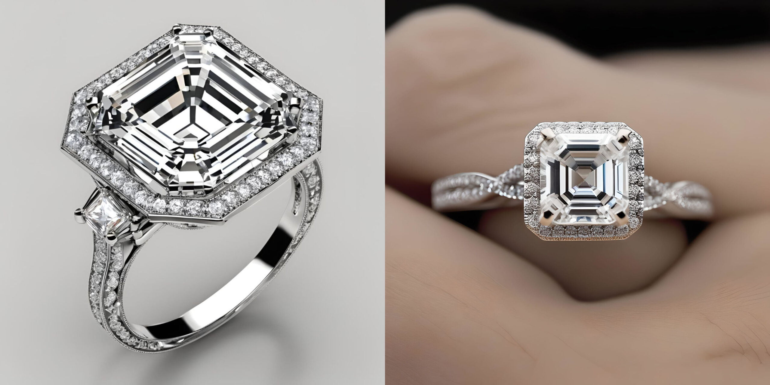 Asscher Cut Engagement Ring