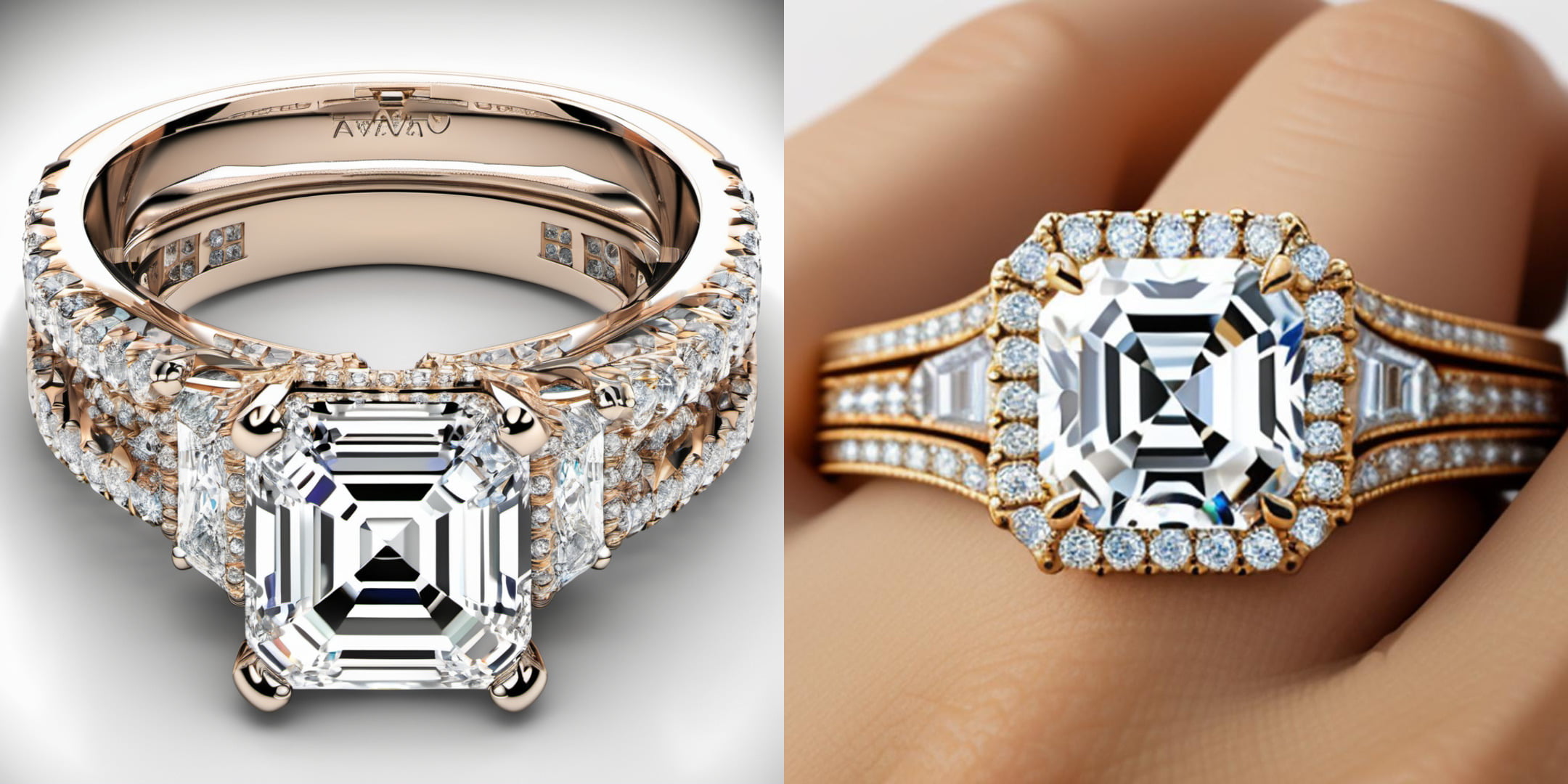 Asscher Cut Engagement Ring