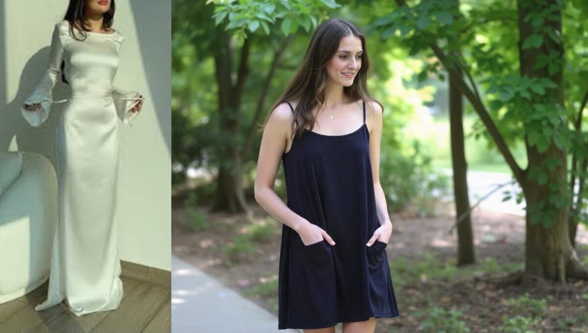 Long Sleeve Slip Dress: Monumental For All Seasons 2024 2 Women with Long Sleeve Slip Dress silk