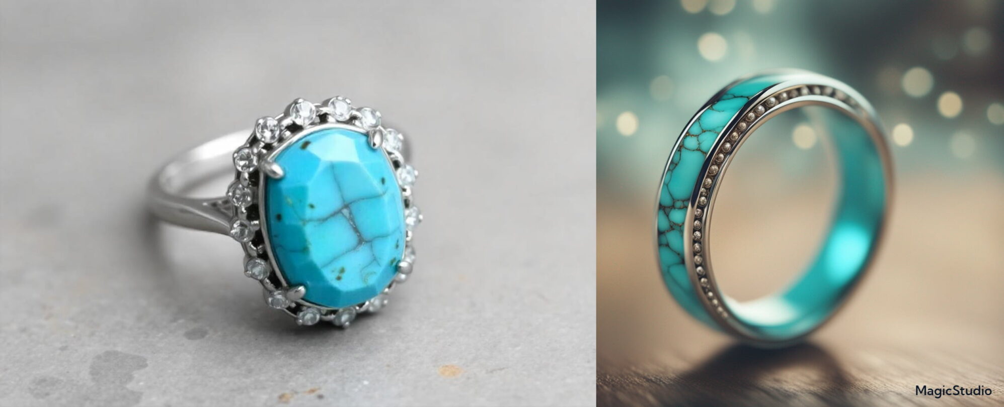 Turquoise Wedding Ring